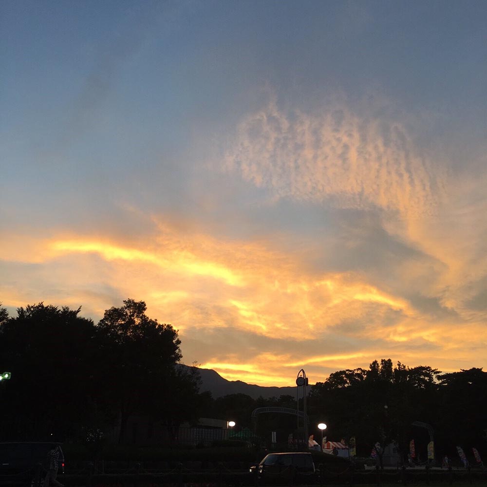 別府夕日